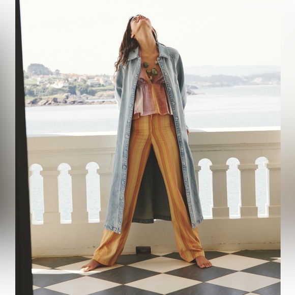 Zara Jackets & Coats Zara Denim Trench Poshmark